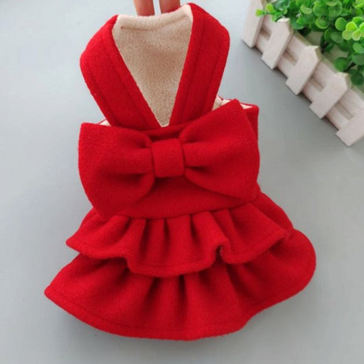 Vestido Navideño para Mascotas en Colores Sólidos - Image 11