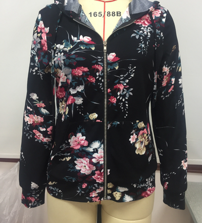 Chamarra Cardigan Cremallera con Sudadera Estampada con Capucha - Image 8