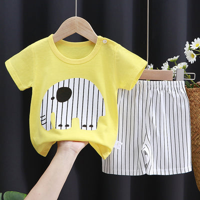 Conjunto Infantil de Algodón Puro con Manga Corta - Image 3