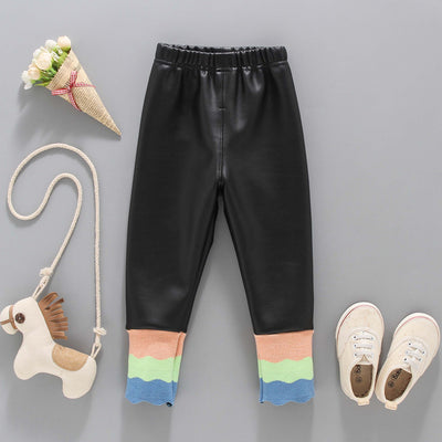 Pantalones de Cuero para Niña con Forro Térmico - Image 11