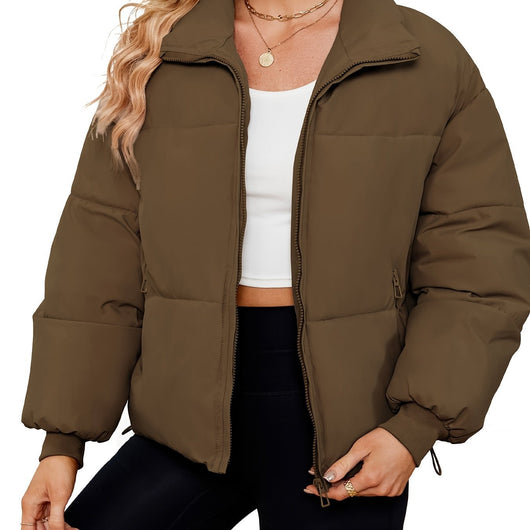 Chaqueta Acolchada Ligera de Plumas para Mujer - Image 7