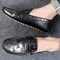 Mocasines de Cuero Auténtico Talla Grande para Conducir Hombre