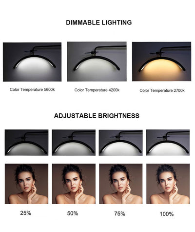 Lámpara LED de Trabajo en U de 28 pulgadas para Salón de Belleza - Uñas, Tatuajes y Cejas - Image 12