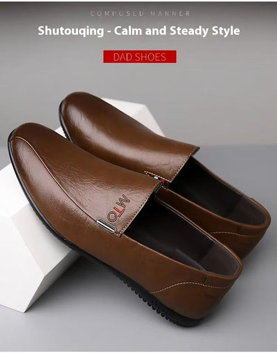 Zapatos Casuales Slip-on de Cuero Transpirable para Hombre - Image 11