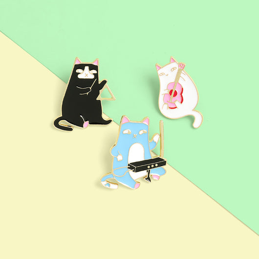 Broche de Gato Tocando Guitarra - Diseño Divertido y Original - Image 12