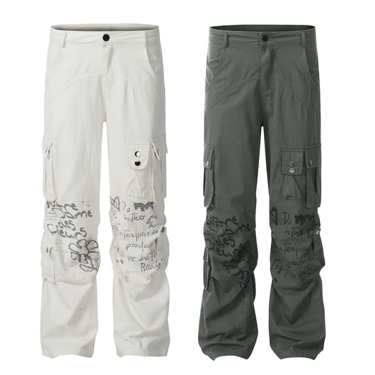 Overol Recto Blanco para Hombre - Diseño Minimalista Moda Americana - Image 4