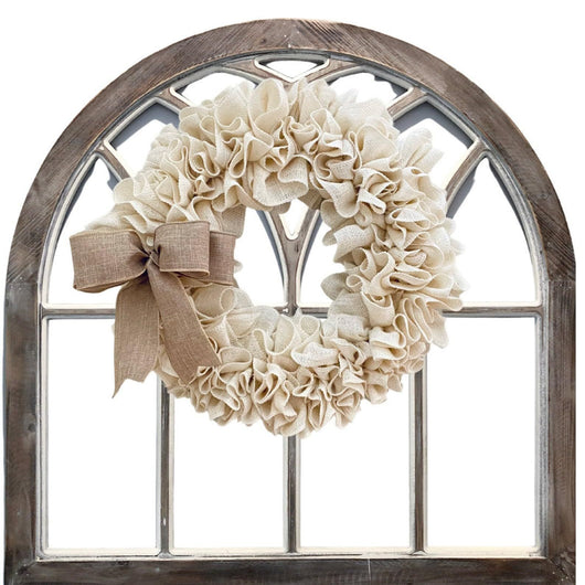 Guirnalda de Lino para Puerta - Decoración Elegante y Natural