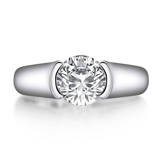 Anillo de Plata 925 con Diamante SONA de 2 Quilates para Mujer - Image 9