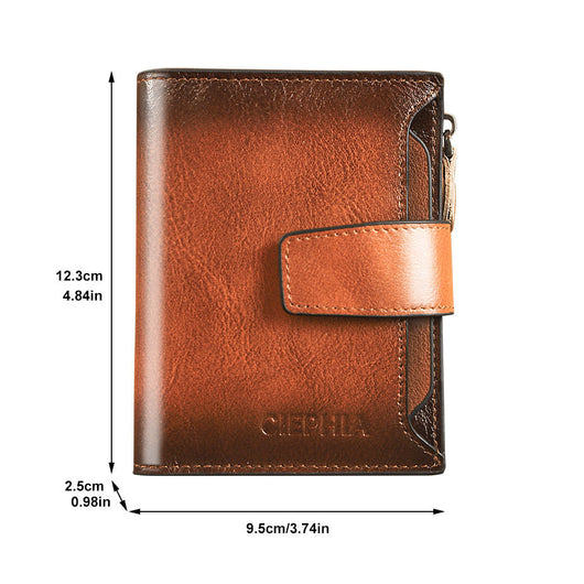 Billetera de Cuero para Hombre con Protección Antirrobo y Monedero - Image 17