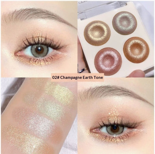 Paleta de Iluminadores Cuatro Tonos con Sombras Brillantes - Image 7