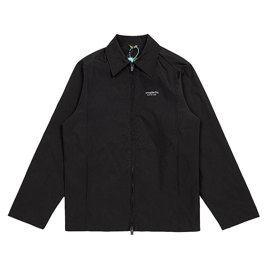 Chaqueta Casual con Estampado en Espalda