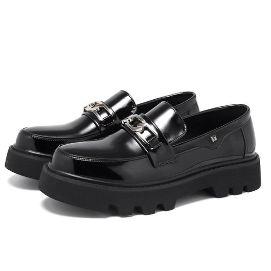 Zapatos Casuales de Cuero Charol para Hombre - Punta Redonda Baja - Image 7