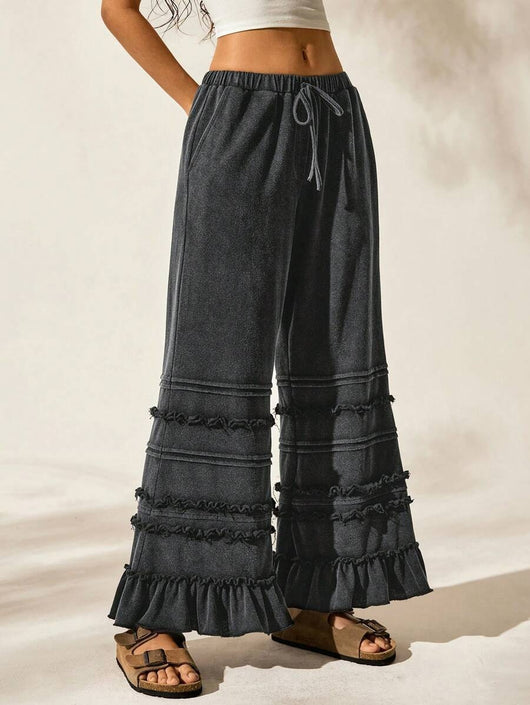 Pantalones Anchos Vintage Efecto Desgastado - Estilo Casual Verano - Image 7