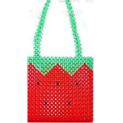 Bolsa Tejida con Patrones de Puzzle y Cuentas Decorativas - Image 17