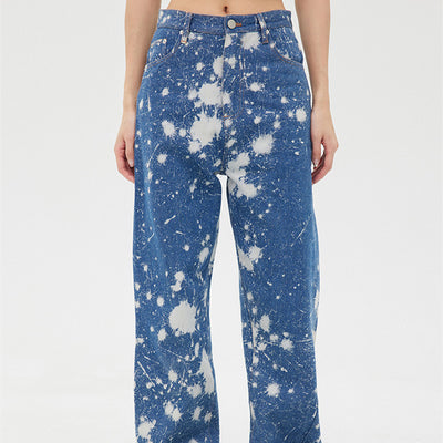 Jeans Rectos Estampado Tie Dye para Mujer - Image 10