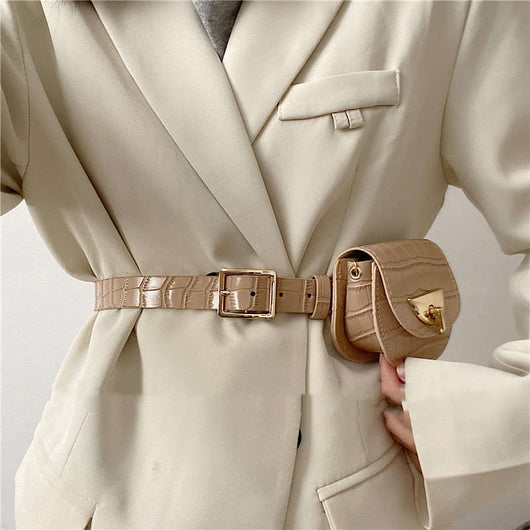 Cinturón Decorativo y Bolsa de Cintura para Mujer - Estilo Europeo y Americano - Image 15