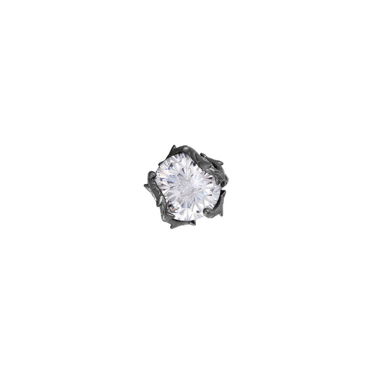 Aretes de Rosa Espinada Plata Pura - Corte Diamante Retro Unisex Antioxidante - Image 14