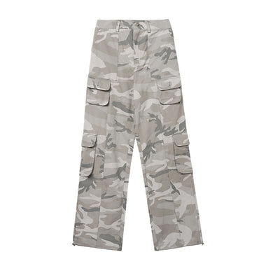Pantalones Slim Drapeado de Corte Recto Estilo Urbano - Image 6