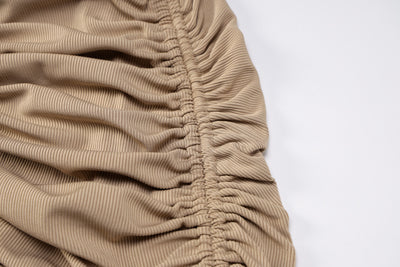 Vestido Largo con Cuello Cuadrado y Mangas Fruncidas - Image 8