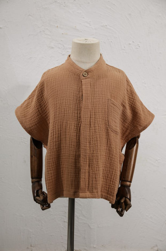 Camisa de Gasa Doble Capa para Niño - Top Casual de Manga Corta - Image 15