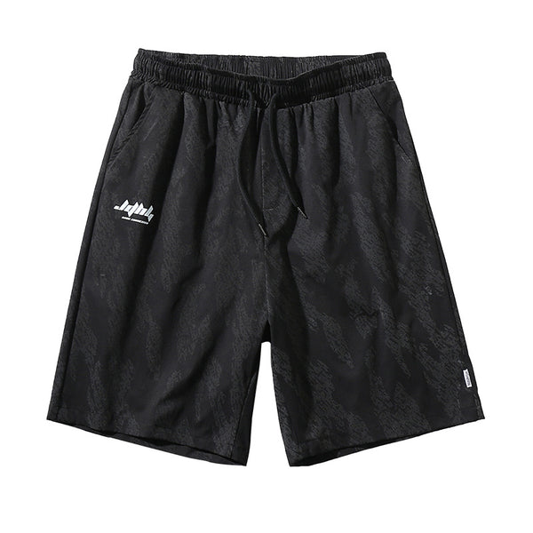 Shorts Sueltos Estampado Completo Tendencia para Hombre - Image 4