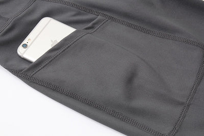 Shorts Deportivos Cintura Alta con Bolsillos Diagonales - Mallas de Entrenamiento Secado Rápido - Image 24