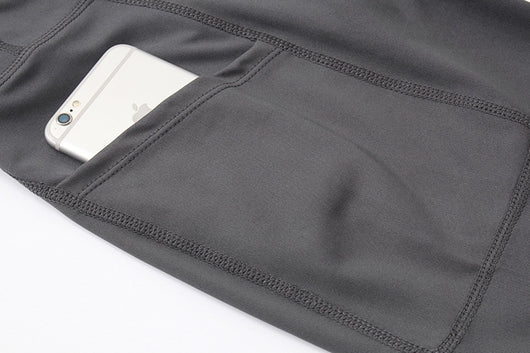 Shorts Deportivos Cintura Alta con Bolsillos Diagonales - Mallas de Entrenamiento Secado Rápido - Image 24