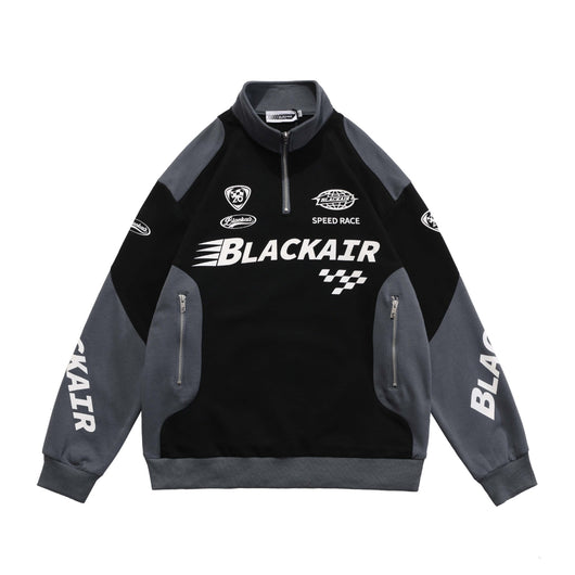 Traje de Motociclismo Retro Street Racing con Letras Minimalistas - Image 4