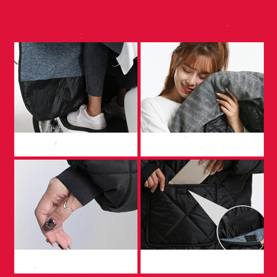 Chaqueta Cortavientos Acolchada Impermeable con Asa de Transporte - Image 15