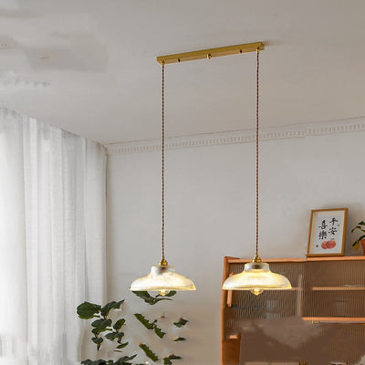 Lámpara Colgante Vintage Japonesa Estilo Nórdico - Latón y Vidrio - Image 11