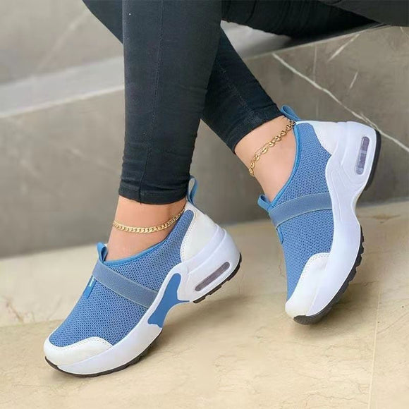 Tenis Casuales con Cierre Elástico y Velcro Volador
