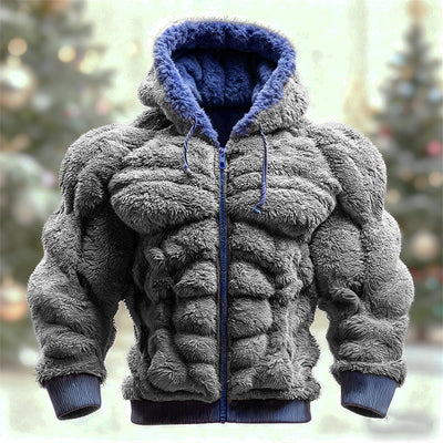 Sudadera Navideña de Franela para Hombre con Estampado Cuello Redondo - Image 6