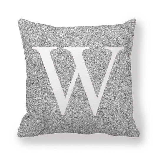 Funda de Almohada Gris con Letras Encriptadas - Tela Melocotón Premium - Image 24