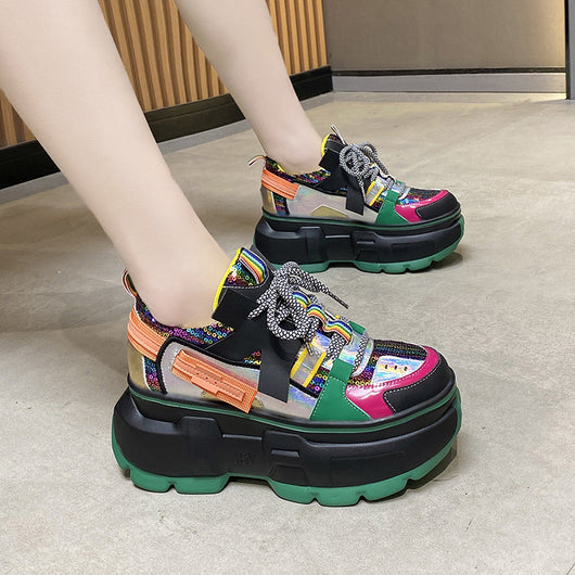 Zapatos Plataforma con Lentejuelas Street Style - Image 11