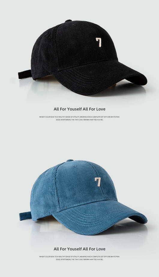 Gorra de Béisbol Pana Ancha Elegante y Versátil para Hombre - Image 17