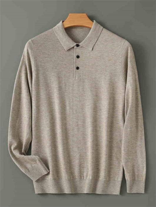 Suéter Cashmere Premium con Cuello Tipo Abrigo y Forro Térmico Grueso - Image 11