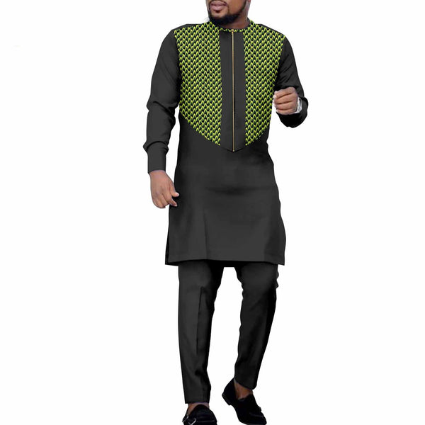 Conjunto de Ocio Étnico Africano para Hombre - Pantalón y Camisa - Image 5