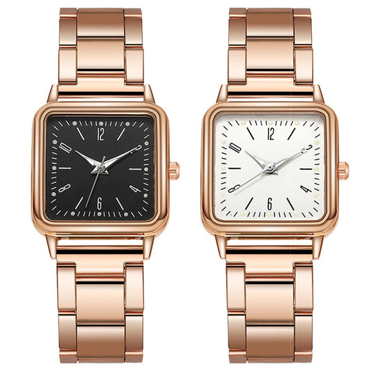 Reloj de Moda Casual Digital Cuadrado con Correa Esmerilada - Image 3