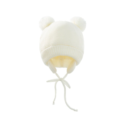 Gorro Tejido de Abrigo para Niños - Protección Auditiva en Colores Puros - Image 3