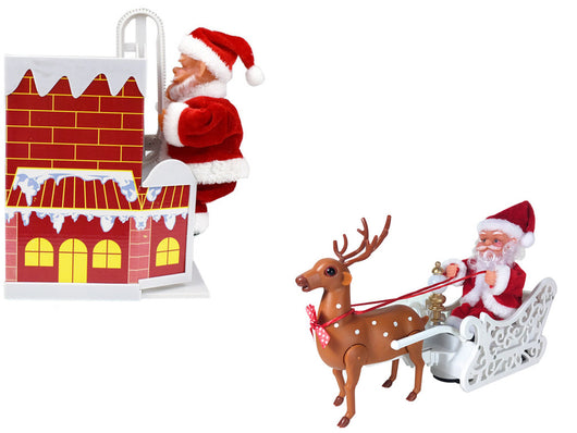 Papá Noel Escalador Eléctrico - Decoración Navideña Animada - Image 10