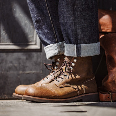 Botas de Trabajo Hombre Estilo Retro Americano Primavera - Image 8