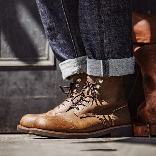 Botas de Trabajo Hombre Estilo Retro Americano Primavera - Image 8