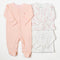 Pale Pinkish Greythree Piece Set 0 To 3 Months