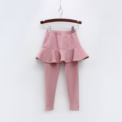 Pantalón Falda Infantil Coreano de Terciopelo Grueso 380g - Abrigo Exterior Premium - Image 4
