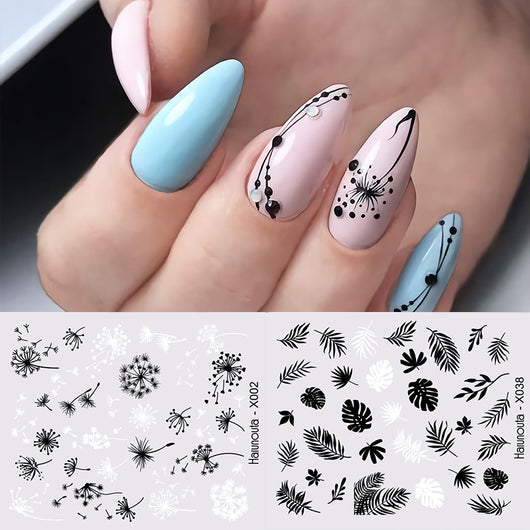 Stickers de Uñas Mariposas, Flores y Hojas - Diseños Artísticos - Image 32