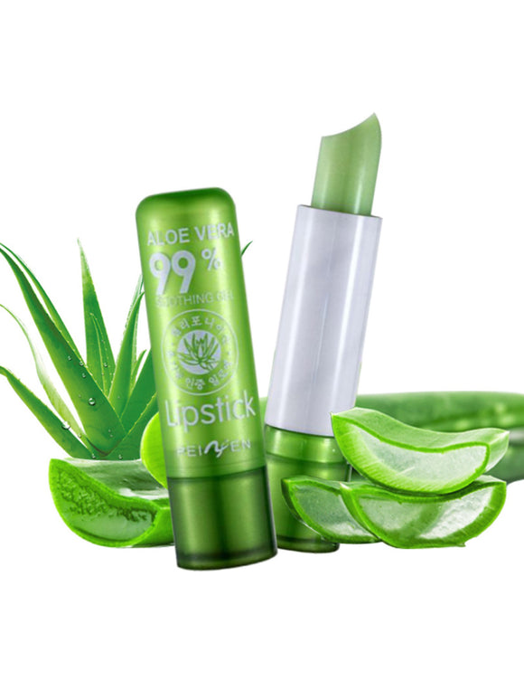 Labial Hidratante Aloe Vera con Cambio de Color
