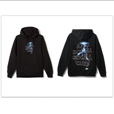Sudadera con capucha estampada de cuello redondo oversize - Image 11