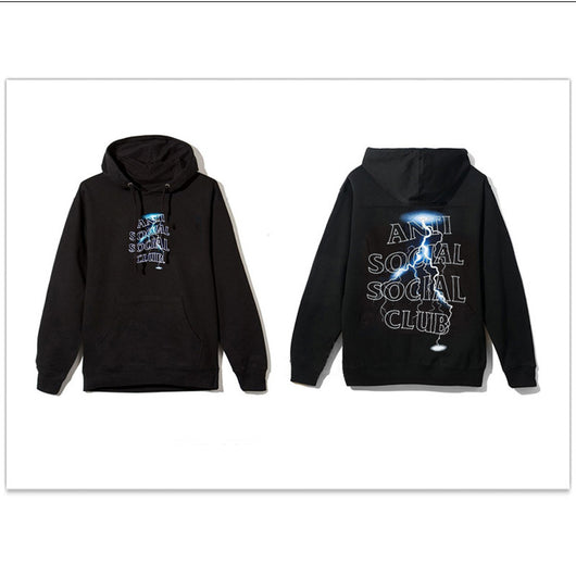 Sudadera con capucha estampada de cuello redondo oversize - Image 11