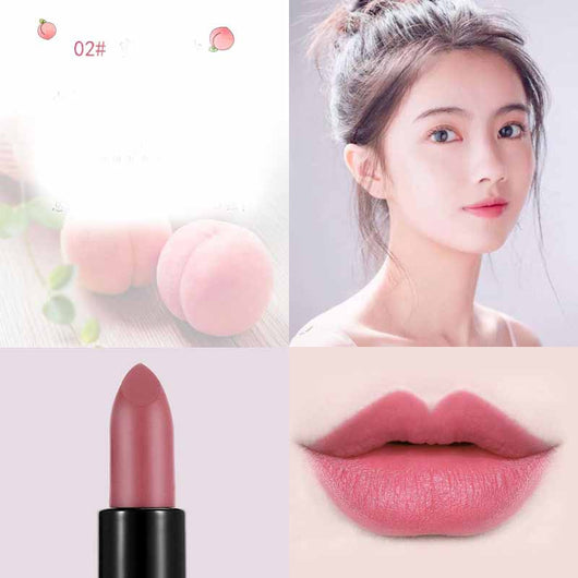 Labial Mate Terciopelo Rojo Caramelo - Image 15