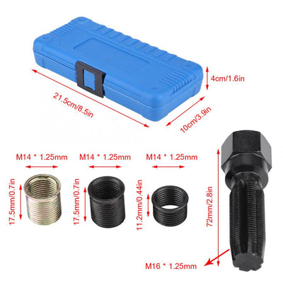 Kit Reparador de Bujías 16 Piezas - Herramienta Profesional para Rosca 14mm - Image 4